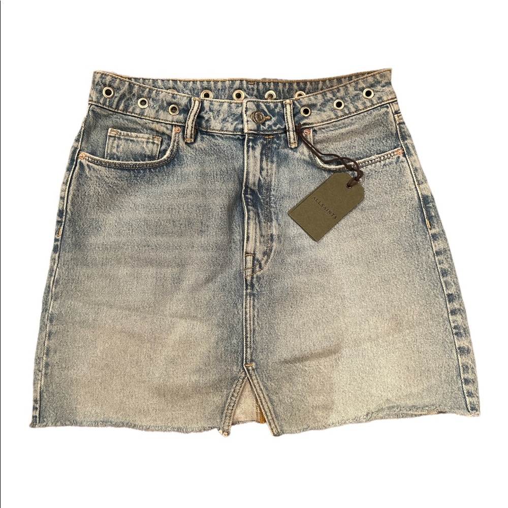 All Saints denim skirt